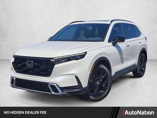 Platinum White Pearl 2025 Honda CR-V Hybrid Sport Touring AWD