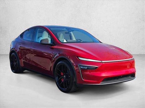 Red 2026 Tesla Model Y Standard Rear-Wheel Drive