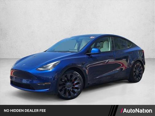Deep Blue Metallic 2021 Tesla Model Y Performance Dual Motor All-Wheel Drive