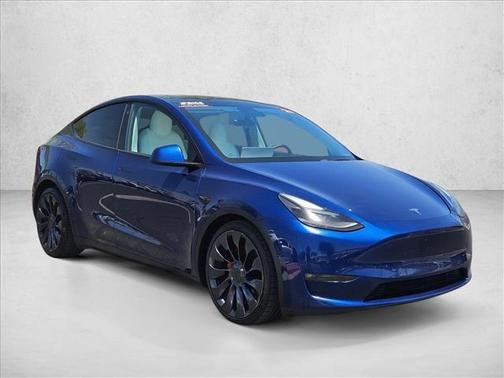 Deep Blue Metallic 2021 Tesla Model Y Performance Dual Motor All-Wheel Drive