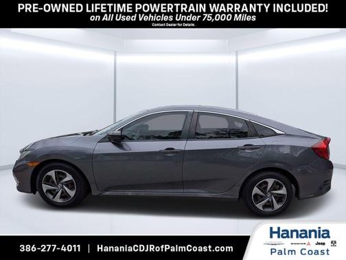 Gray 2021 Honda Civic LX