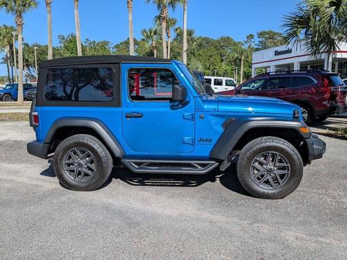 Hydro Blue Pearl 2024 Jeep Wrangler Sport