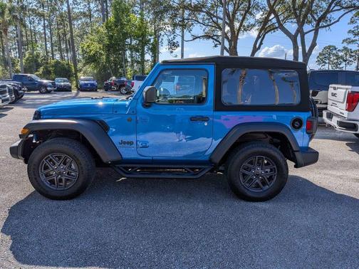 Hydro Blue Pearl 2024 Jeep Wrangler Sport