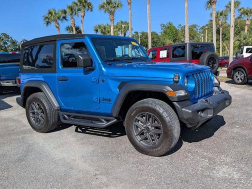 Hydro Blue Pearl 2024 Jeep Wrangler Sport