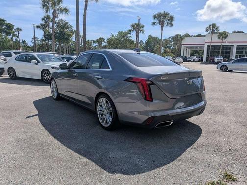Satin Steel Metallic 2022 Cadillac CT4 Premium Luxury
