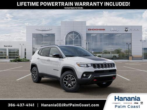 Bright White Clearcoat 2026 Jeep Compass Trailhawk