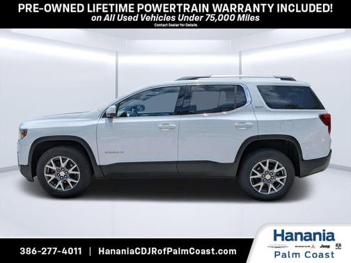 Summit White 2023 GMC Acadia SLT