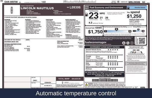 2021 Lincoln Nautilus Standard