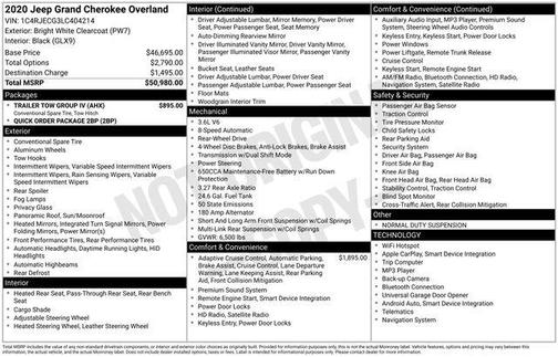 2020 Jeep Grand Cherokee Overland