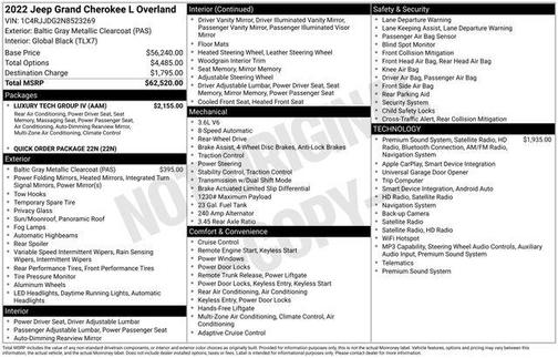 2022 Jeep Grand Cherokee L Overland