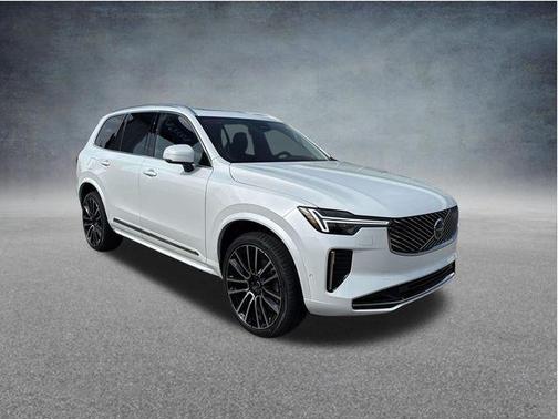 Crystal White Pearl 2026 Volvo XC90 Plus, B6 AWD Gas (mild hybrid), Gasoline, Bright, 7 Seats