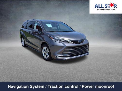Predawn Gray Mica 2021 Toyota Sienna Platinum 7 Passenger