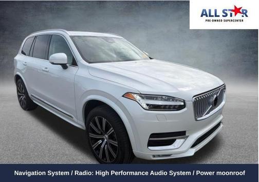 Crystal White Metallic 2024 Volvo XC90 B5 Core Bright Theme