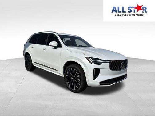 Crystal White Pearl 2026 Volvo XC90 Plus, B6 AWD Gas (mild hybrid), Gasoline, Bright, 7 Seats