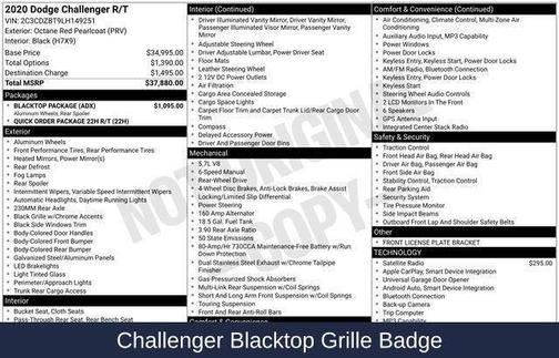 2020 Dodge Challenger R/T