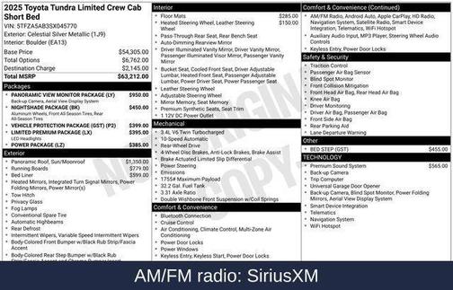 2025 Toyota Tundra Limited