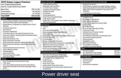 2025 Subaru Legacy Premium