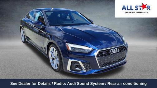 Navarra Blue Metallic 2024 Audi A5 Sportback 45 S Line Premium Plus