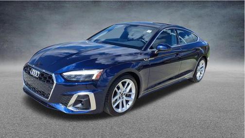 Navarra Blue Metallic 2024 Audi A5 Sportback 45 S Line Premium Plus