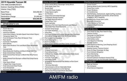 2019 Hyundai TUCSON SE