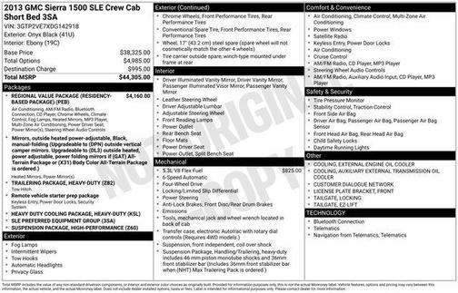 2013 GMC Sierra 1500 SLE1