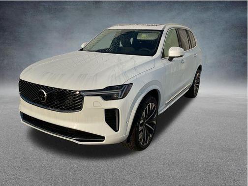 Crystal White Pearl 2026 Volvo XC90 Plus, B6 AWD Gas (mild hybrid), Gasoline, Bright, 7 Seats