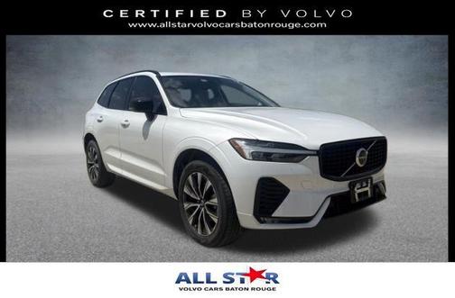 Crystal White Metallic 2024 Volvo XC60 B5 Core Dark Theme