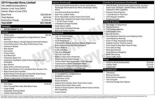 2019 Hyundai KONA Limited