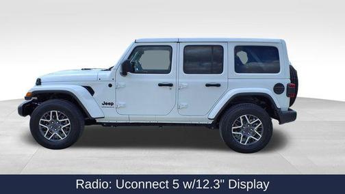 Bright White Clearcoat 2025 Jeep Wrangler 4-Door Sahara 4x4