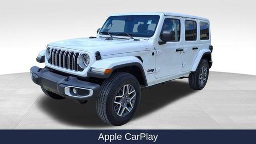 Bright White Clearcoat 2025 Jeep Wrangler 4-Door Sahara 4x4
