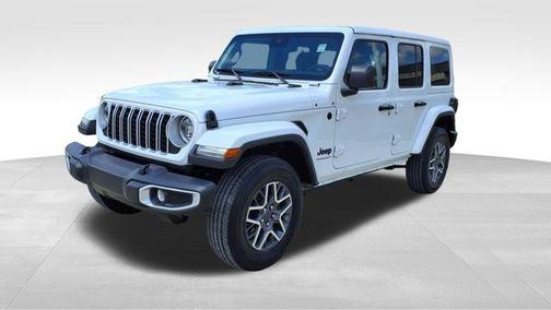 Bright White Clearcoat 2025 Jeep Wrangler 4-Door Sahara 4x4