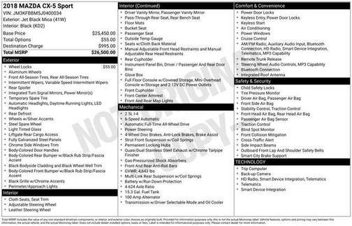 2018 Mazda CX-5 Sport