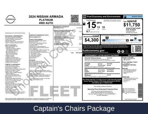 2024 Nissan Armada Platinum 4WD