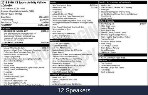 2018 BMW X3 xDrive30i