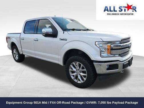 White Platinum Clearcoat Metallic 2018 Ford F-150 Lariat