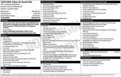 2025 GMC Yukon XL Denali