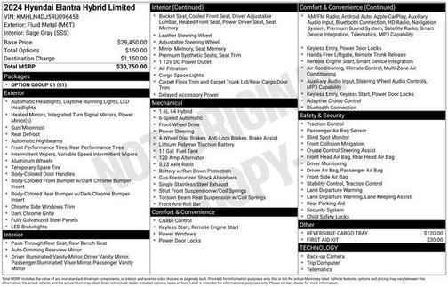 2024 Hyundai ELANTRA HEV Limited