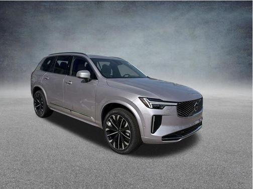 Aurora Silver 2026 Volvo XC90 Ultra, B6 AWD Gas (mild hybrid), Gasoline, Bright, 7 Seats