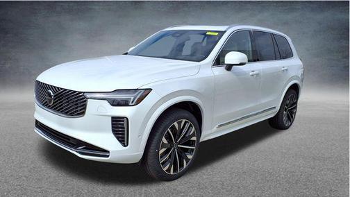 Crystal White Pearl 2026 Volvo XC90 Plus, B6 AWD Gas (mild hybrid), Gasoline, Bright, 6 Seats