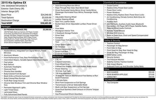 Dark Cherry 2015 Kia Optima EX