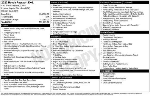 2022 Honda Passport 2WD EX-L