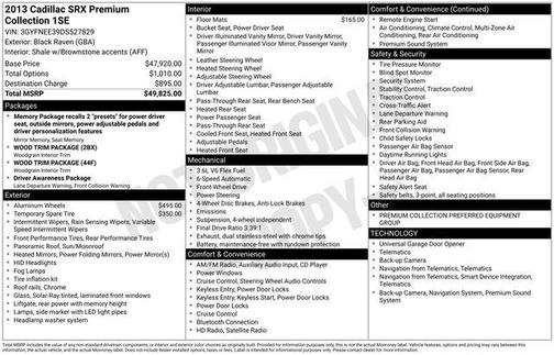 2013 Cadillac SRX Premium Collection