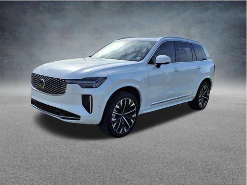 Crystal White Pearl 2026 Volvo XC90 Plus, B5 AWD Gas (mild hybrid), Gasoline, Bright, 7 Seats