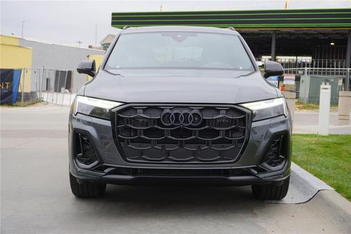 Gray 2026 Audi Q7 55 Prestige