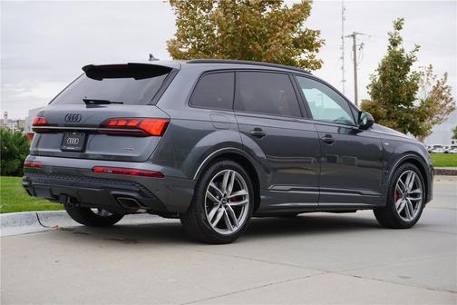 Gray 2026 Audi Q7 55 Prestige