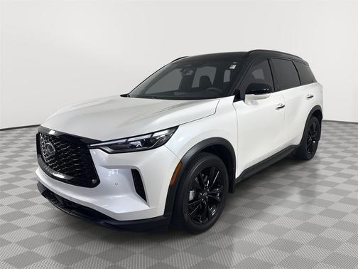 Majestic White 2025 INFINITI QX60 Luxe