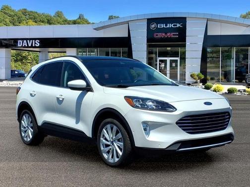 Star White Metallic Tri-Coat 2021 Ford Escape Titanium SUV