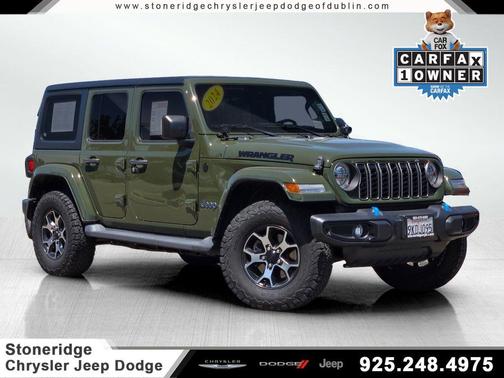Sarge Green Clearcoat 2024 Jeep Wrangler 4xe Sport