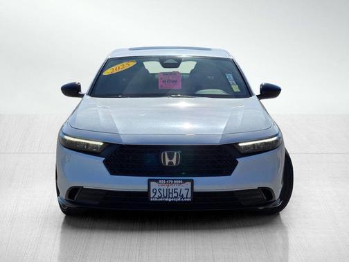 Platinum White Pearl 2025 Honda Accord Hybrid Sport-L