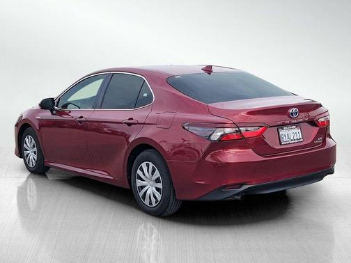 Ruby Flare Pearl 2021 Toyota Camry Hybrid LE